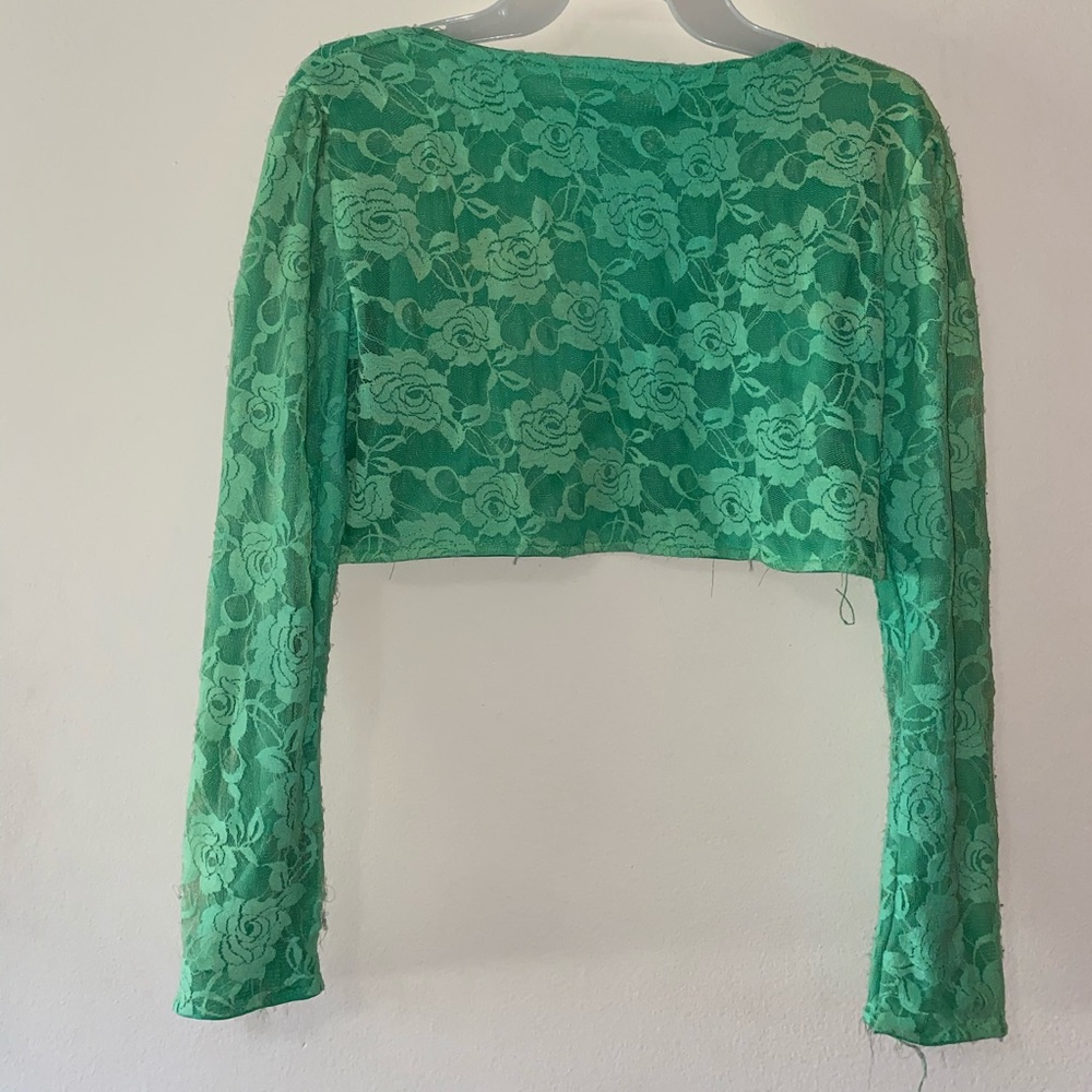 Green mini jacket - Picture 3 of 4